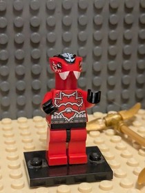 LEGO Ninjago Kai Minifigure Rise of the Snakes Fire Ninja 9591 W/ Extra Figs!