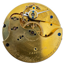 Antique 14s 1875 Waltham 16j Mechanical Pocket Watch Movement Amn. Watch Co. USA