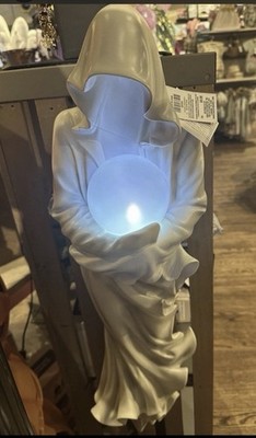 NEW CRACKER BARREL HANGING WALL GHOST WITH LED BALL