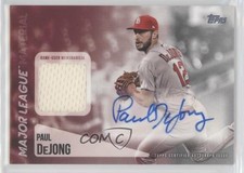 2019 Topps Major League Material Relics Series 2 Paul DeJong #MLAR-PD Auto 0t2