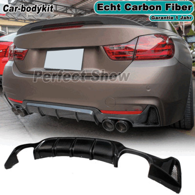 Carbon Fiber Diffuser Rear Lip Spoiler For BMW 4 Series F32 F33 F36 M Package Bumpers