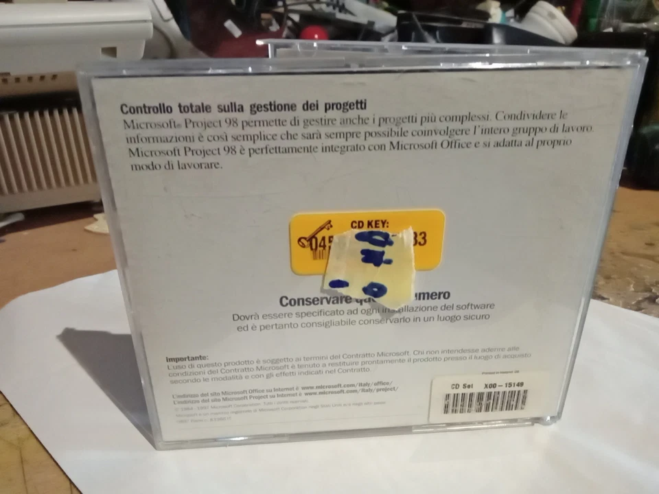 Microsoft Project 98 - Software per la gestione progetti - CD + Key - Vintage - Immagine 3 di 4