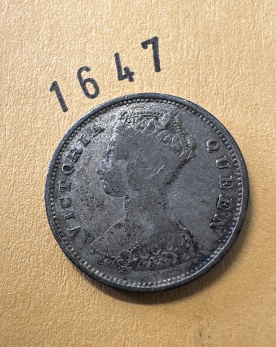 1894 Hong Kong Ten Cent Silver Coin