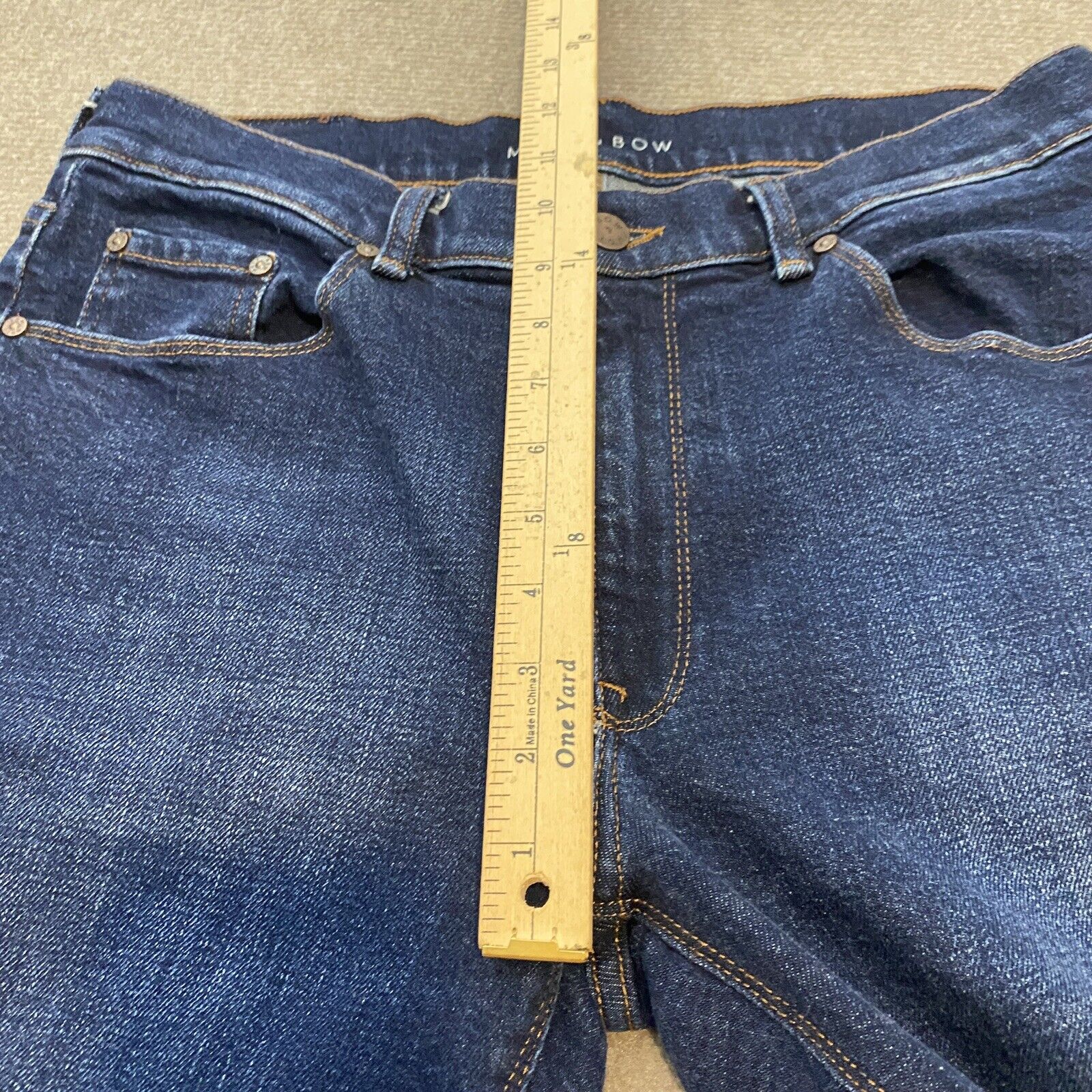 Mott and Bow Jeans Mens 34 Blue Slim Straight Str… - image 9