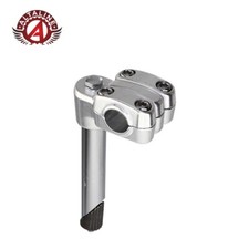 VINTAGE 4" LONG ALLOY BMX STYLE BICYCLE STEM (QUILL DIAMETER 21.1MM) IN CHROME.