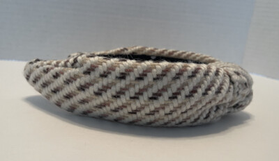 LELE SADOUGHI KNITTED KNOTTED HEADBAND CREAM AND TAN | eBay display picture 1