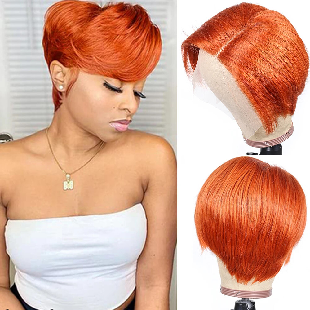Brazilian Pixie Cut Lace Wig Straight Short Bob Human Hair Wigs For Brazilian pixie cut lace wig straight short bob human hair wigs for