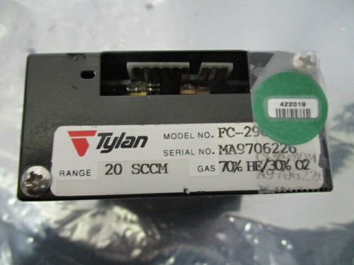 Tylan 2900 Series, MFC, FC-2900M, 20 SCCM, 70% HE/30% O2, 422019 - Bild 4 von 5