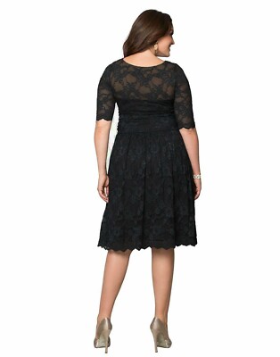 kiyonna retro glam lace dress Kiyonna Plus Size Camille Lace Cocktail Dress