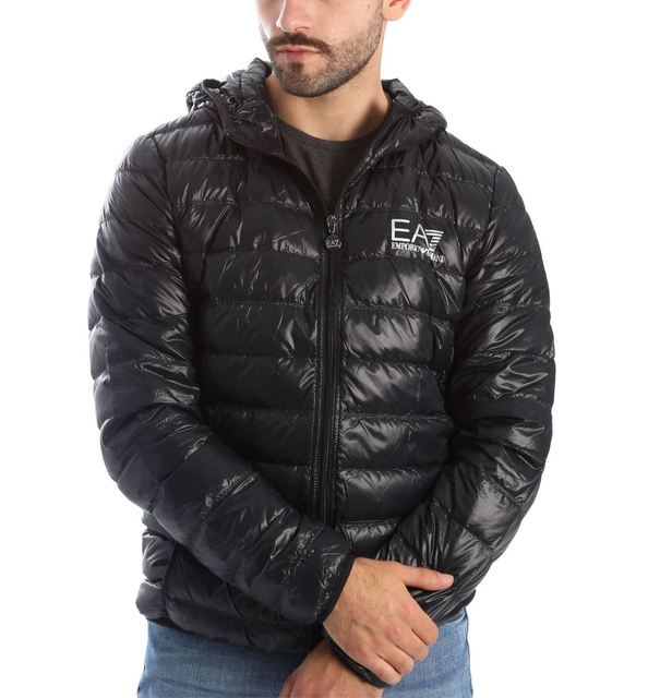 ea7 packaway hooded jacket