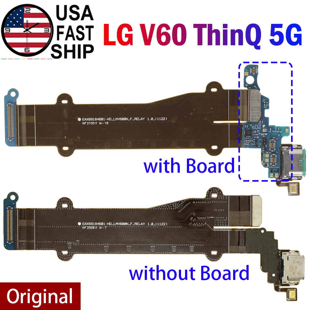 OEM New Connector Charging Port Flex Cable ± Mic Board For LG V60
