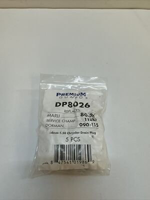 #ad #ad DP8026 Engine Oil Drain Plug Qty 5 $9.99