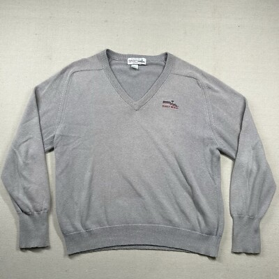 Vintage Izod Sweater Mens L Pebble Beach Golf Links Egyptian