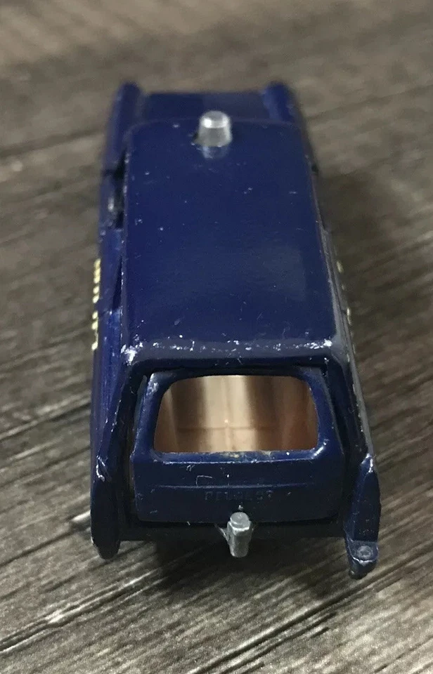 Majorette Peugeot 404 Police Break 216 Drk Blue 1/65 Hecho en Francia 1960 Serie 200 Foto 4 de 4