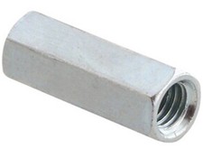 10 manicotti filettati Walraven M10 x 30 mm zincati dadi lunghi manicotto di collegamento