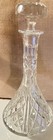 VINTAGE CUT CRYSTAL DECANTER  13"  x 7" — photo 1