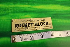 Rocket Block Australia Gold Coast Surf SMALL HIGH END Vintage Surfing STICKER