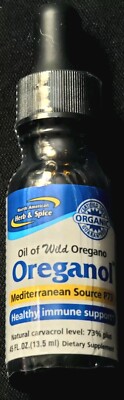 OREGANOL OIL P73 PURE NORTH AMERICAN HERB SPICE MEDITERRANEAN IMMUNE 08/27 EXP. 