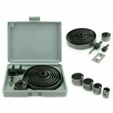 Kit Frese a Tazza da Trapano Set 16 Pezzi Seghe Fora Legno Cartongesso Plastica