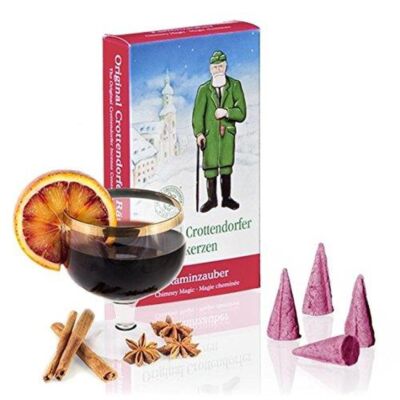 Original Crottendorfer - Set of 2 incense candles incense cones - Kaminzauber