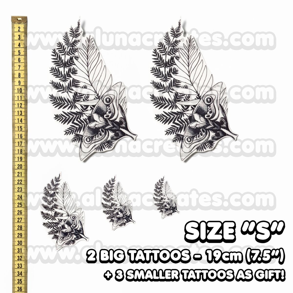 The Last Of Us 2 Ellie Temporary Tattoo for Cosplayers, 4 Different Sizes