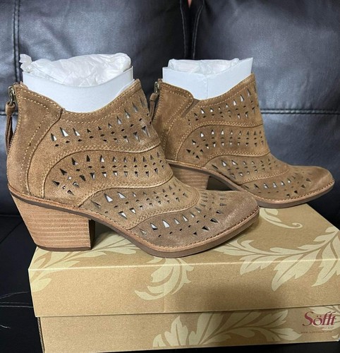 Perforated Ankle Bootie-Suede 