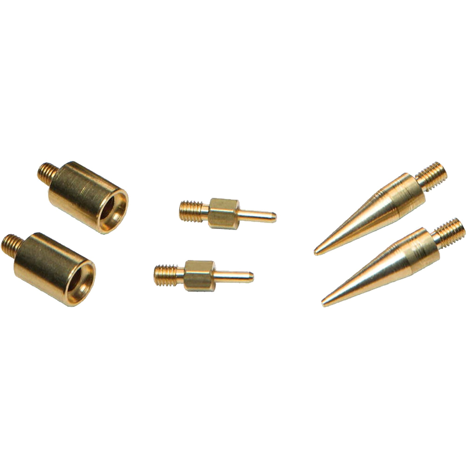 Muzzle-Loaders Ball Starter Adapter Tips - 6 Pack of Brass Jags - MZ1500-JAGS