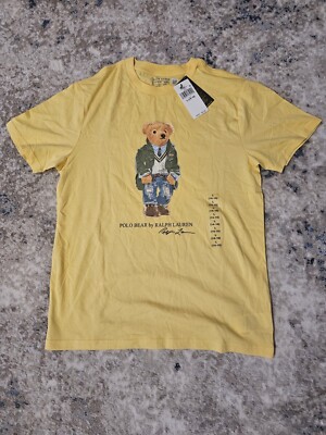 Polo Ralph Lauren Boy's Short Sleeve Polo Bear Preppy Bear T
