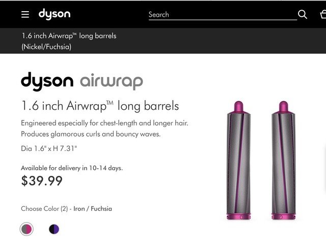 ebay dyson airwrap long