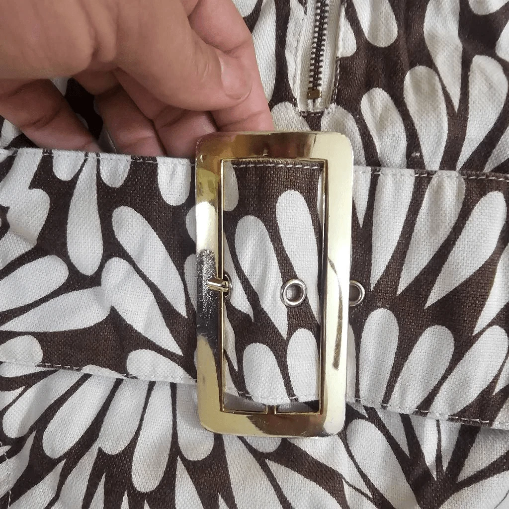 Abito tubino Tory Burch taglia 6 lino cotone senza maniche lavoro carriera