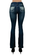 Women's Colombian style, Butt Lift, Stretch Push Up Boot Leg Jeans LA-071