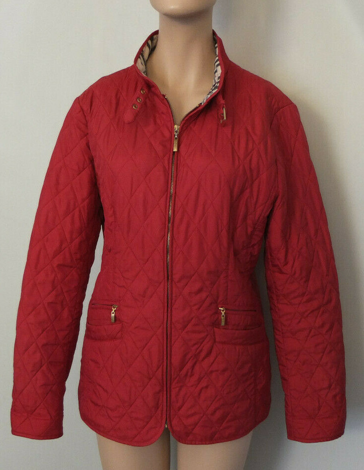 Christian Berg elegante Stepp Jacke 42 TOP sehr leicht Rot