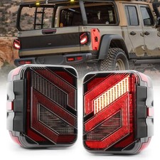 LED Tail Lights for Gladiator JT with Reverse Brake Light Compatible with Jee...