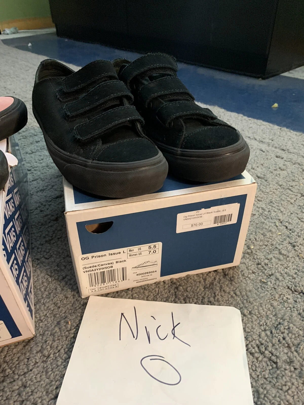 vans velco vault rare supreme