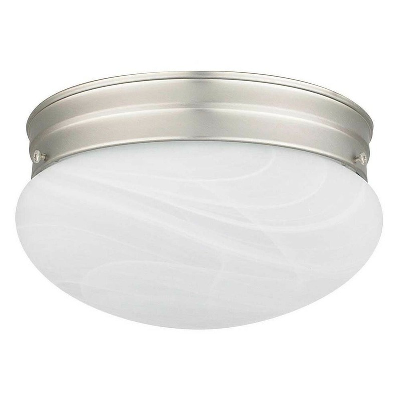 Sunset Lighting F3296-62 Flush Mount with Faux Alabaster Mushroom Glass, Rubb...