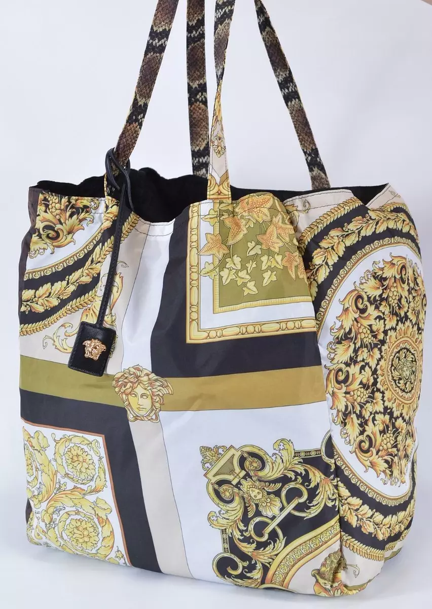 Versace Nylon Tote Bags