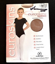 Euroskins Caramel Footed Tights Girls Kids S/M Comfort Waistband Run Resistant