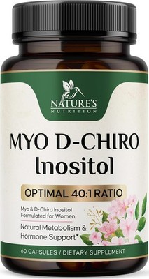 Myo-Inositol & D-Chiro Inositol 1025mg - 40:1 Ideal Ratio for Ovarian Support