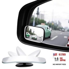 Blind Spot Mirror, HD Glass Convex Lens Frameless Adjustable Blind Spot