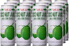 FOCO Coconut Juice Drink  11.8 fl oz Cans &ndash; 24 Pack | Coconut Beverage | Jugo de