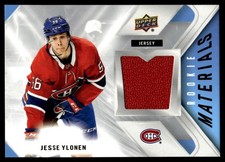 2021-22 Upper Deck Rookie Materials Jersey Jesse Ylonen RC #RM-JY