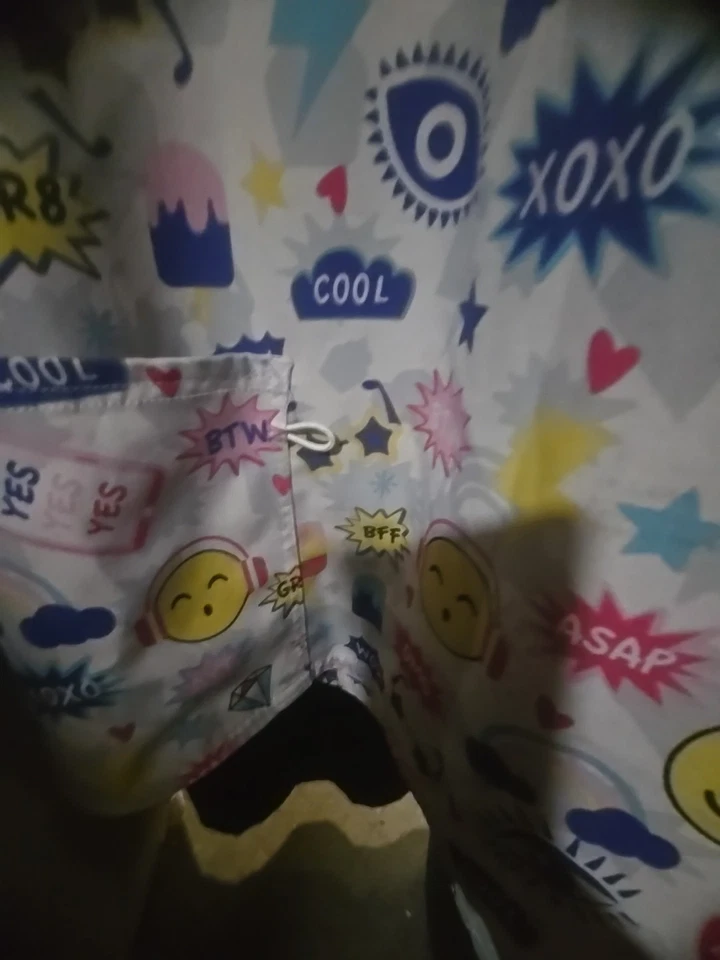 Samantha Mara 4 Way Stretch Cute Scrub Top Sz 1x - Image 3 of 4