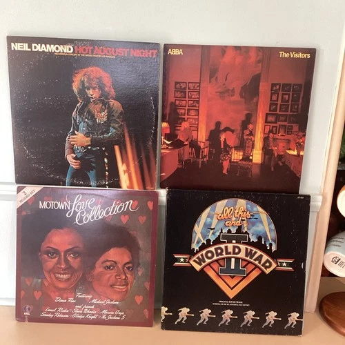 6 LPs Neil Diamond  ABBA  Michael Jackson Beatles Tribute Excellent Classic Lot