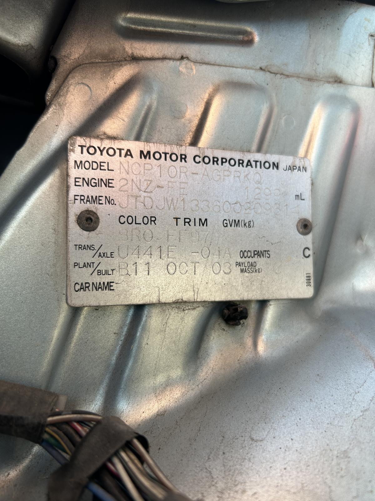 Toyota Echo Right Front Door Glass NCP10 10/1999-09/2005 - thumbnail 7