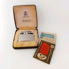 Vintage Ronson Milady Pocket Lighter Boxed Untested Tobacciana Collectable
