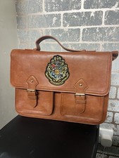 Harry Potter Hogwarts Satchel Messenger Bag Brown/Tan