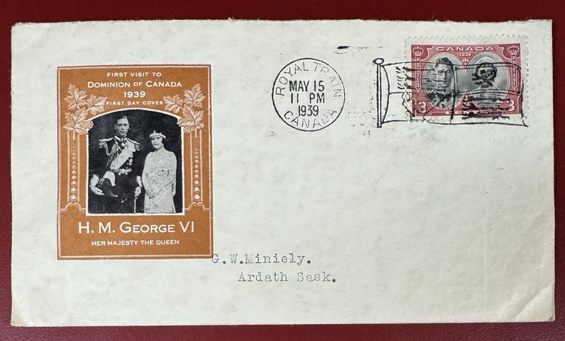 1939 Royal Visit to Canada of George VI & Elizabeth, Cover, Ioor Cachet