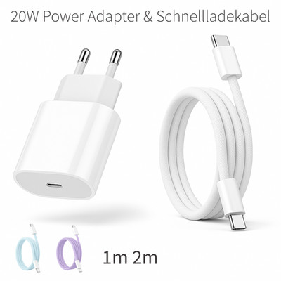 USB C Schnellladegerät Für Samsung Galaxy S24 Kabel für iPhone 15 16 Xiaomi