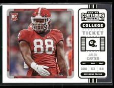 2023 Panini Chronicles Draft Picks #21 Jalen Carter Contenders College Ticket
