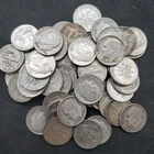 90% Silver Roosevelt Dimes - Mixed Dates/Mintmarks! Roll of 50 Coins #104